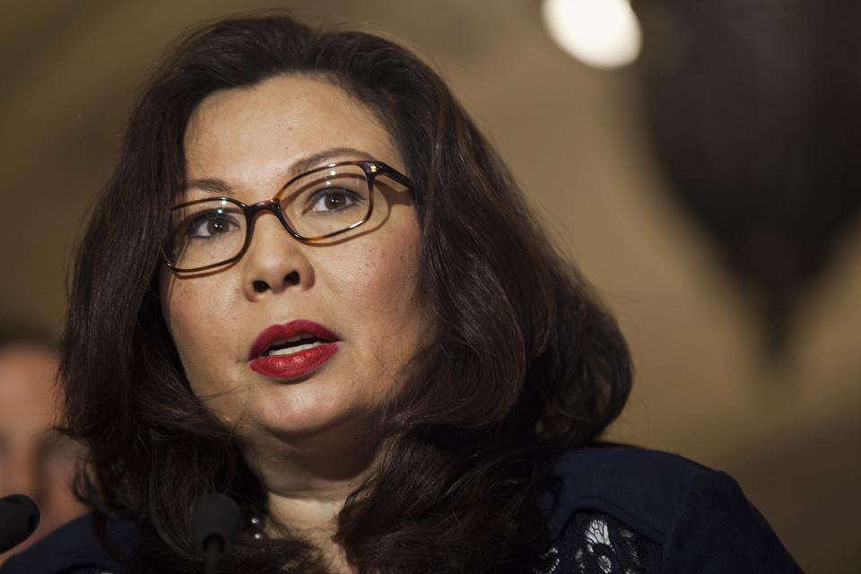 Senator Tammy Duckworth speaks on the senate floor